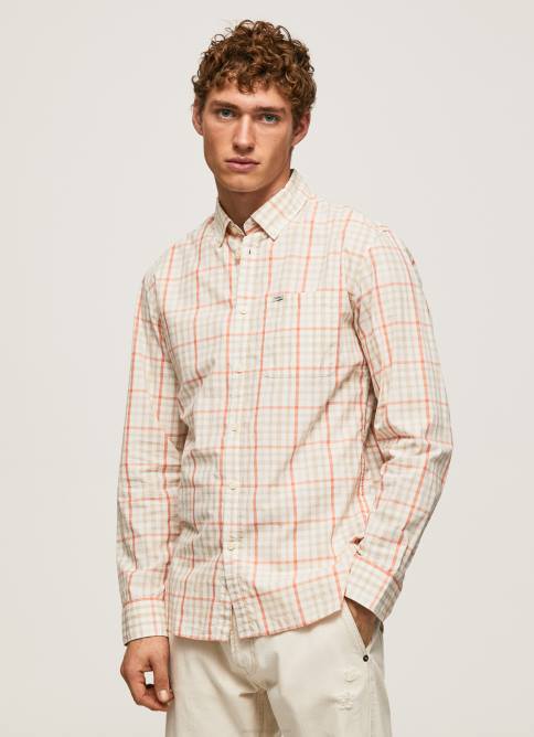 multi camisa de popelina a cuadros lory Pepe Jeans 06X41068 hombres - Imagen 2