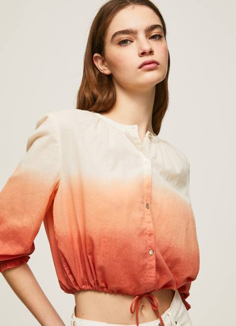 multi camisa desteñida con diseño colour block Pepe Jeans 06X4338 mujer - Imagen 1