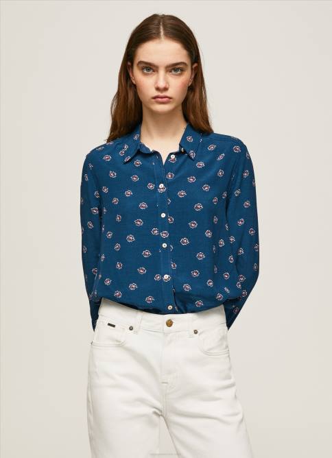 multi_camisa_floral_manga_larga_pepe_jeans_06x4371_mujer.jpg multi camisa floral manga larga Pepe Jeans 06X4371 mujer - Imagen 1