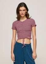 multi camiseta con estampado de rayas Pepe Jeans 06X4442 mujer