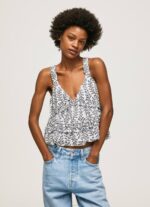 multi camiseta sin mangas con estampado floral Pepe Jeans 06X4334 mujer - Imagen 3
