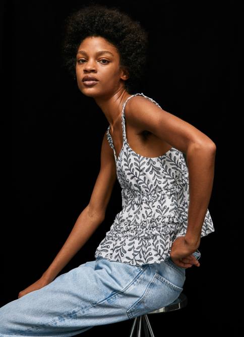 multi_camiseta_sin_mangas_con_estampado_floral_pepe_jeans_06x4334_mujer.jpg multi camiseta sin mangas con estampado floral Pepe Jeans 06X4334 mujer - Imagen 1