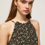 multi camiseta sin mangas con estampado floral Pepe Jeans 06X4366 mujer