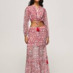 multi falda con estampado floral Pepe Jeans 06X4477 mujer