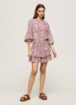 multi falda con estampado floral Pepe Jeans 06X4503 mujer