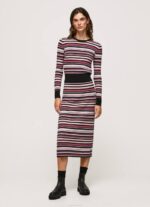 multi falda midi de canalé Pepe Jeans 06X4501 mujer