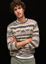 multi jersey a rayas con cuello redondo Pepe Jeans 06X4857 hombres