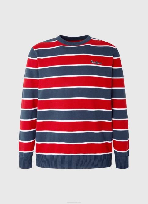 multi jersey de algodón con estampado de rayas Pepe Jeans 06X4861 hombres - Imagen 5