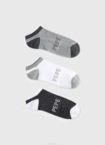 multi Pack de 3 calcetines tobilleros Pepe Jeans 06X41145 hombres