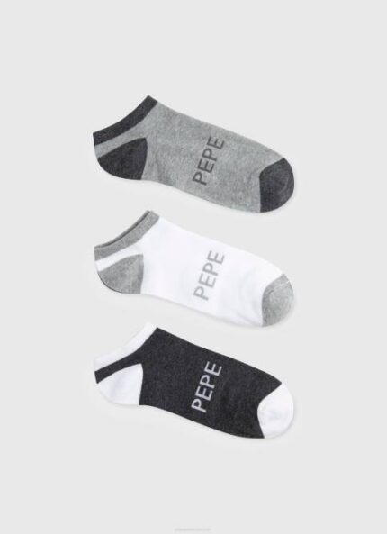 multi Pack de 3 calcetines tobilleros Pepe Jeans 06X41145 hombres