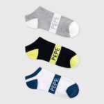 multi Pack de 3 calcetines tobilleros Pepe Jeans 06X41150 hombres