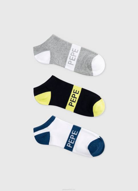 multi_pack_de_3_calcetines_tobilleros_pepe_jeans_06x41150_hombres.jpg multi Pack de 3 calcetines tobilleros Pepe Jeans 06X41150 hombres - Imagen 1