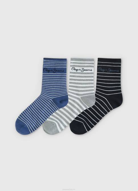 multi pack de 3 pares de calcetines Pepe Jeans 06X4559 mujer - Imagen 2
