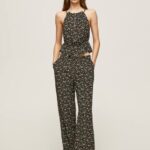 multi pantalones anchos con estampado floral Pepe Jeans 06X4292 mujer