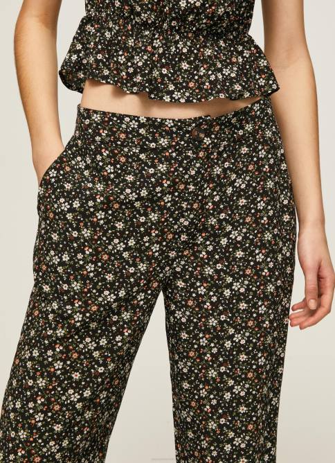 multi pantalones anchos con estampado floral Pepe Jeans 06X4292 mujer - Imagen 3