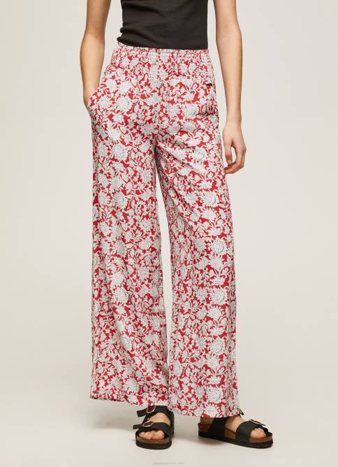 multi pantalones anchos con estampado floral Pepe Jeans 06X4304 mujer - Imagen 2