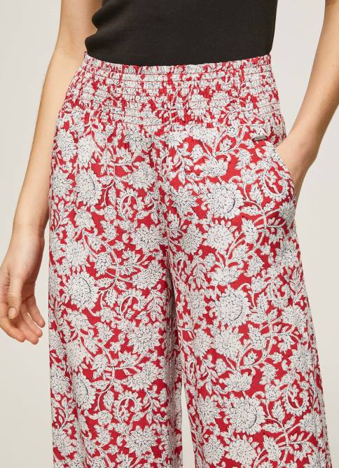 multi pantalones anchos con estampado floral Pepe Jeans 06X4304 mujer - Imagen 3