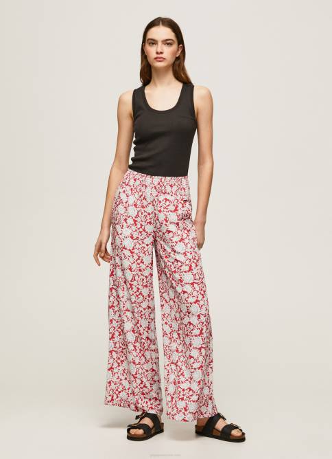 multi_pantalones_anchos_con_estampado_floral_pepe_jeans_06x4304_mujer.jpg multi pantalones anchos con estampado floral Pepe Jeans 06X4304 mujer - Imagen 1