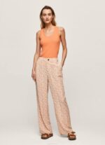 multi pantalones rectos con estampado floral Pepe Jeans 06X4314 mujer - Imagen 2