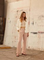 multi pantalones rectos con estampado floral Pepe Jeans 06X4314 mujer