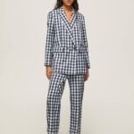 multi pantalones rectos de cuadros vichy Pepe Jeans 06X4290 mujer