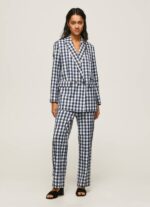 multi pantalones rectos de cuadros vichy Pepe Jeans 06X4290 mujer