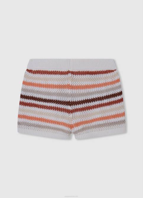 multi shorts coralinos con estampado de rayas Pepe Jeans 06X41506 chica - Imagen 2