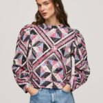 multi suéter con parches de algodón Pepe Jeans 06X4277 mujer