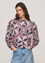 multi suéter con parches de algodón Pepe Jeans 06X4277 mujer