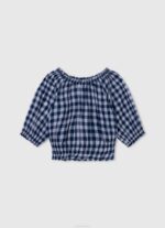 multi top con estampado de cuadros Pepe Jeans 06X41419 chica