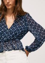 multi top corto con escote en V Pepe Jeans 06X4358 mujer - Imagen 3