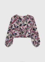 multi top corto con estampado de cachemira Pepe Jeans 06X4377 mujer - Imagen 5