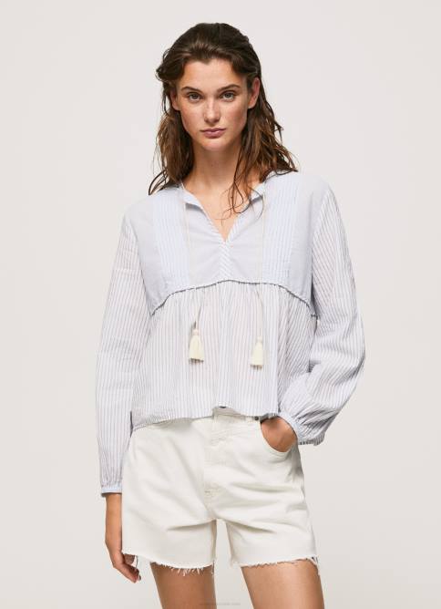 multi_tunica_de_gasa_de_algodon_pepe_jeans_06x4349_mujer.jpg multi túnica de gasa de algodón Pepe Jeans 06X4349 mujer - Imagen 1