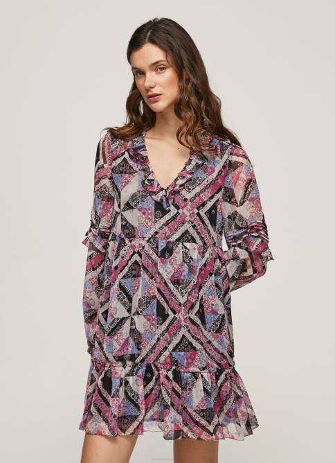 multi_vestido_corto_de_corte_boxy_pepe_jeans_06x4179_mujer.jpg multi vestido corto de corte boxy Pepe Jeans 06X4179 mujer - Imagen 1