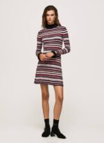 multi vestido corto tejido a rayas Pepe Jeans 06X4174 mujer - Imagen 2