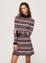 multi vestido corto tejido a rayas Pepe Jeans 06X4174 mujer