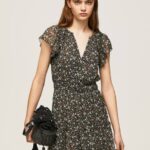 multi vestido de gasa floral Pepe Jeans 06X4171 mujer