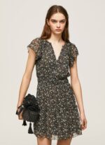 multi vestido de gasa floral Pepe Jeans 06X4171 mujer