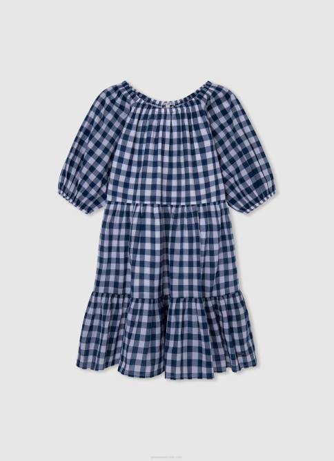 multi_vestido_estampado_a_cuadros_pepe_jeans_06x41372_chica.jpg multi vestido estampado a cuadros Pepe Jeans 06X41372 chica - Imagen 1