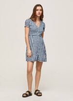 multi vestido estampado a cuadros Pepe Jeans 06X4184 mujer - Imagen 2
