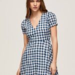 multi vestido estampado a cuadros Pepe Jeans 06X4184 mujer