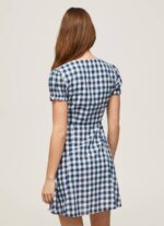 multi vestido estampado a cuadros Pepe Jeans 06X4184 mujer - Imagen 4