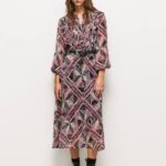 multi vestido midi con detalles paisley Pepe Jeans 06X4180 mujer