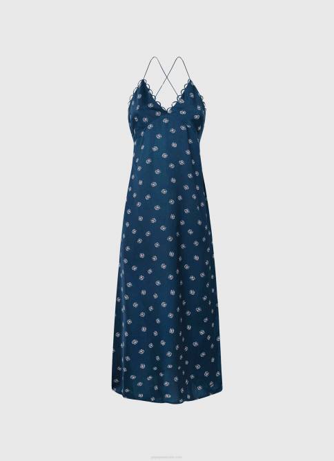 multi vestido Pala de satén floral Pepe Jeans 06X4161 mujer - Imagen 5