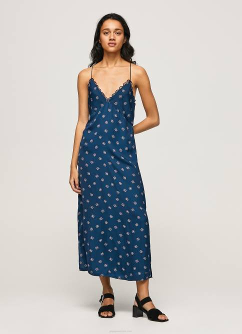 multi_vestido_pala_de_saten_floral_pepe_jeans_06x4161_mujer.jpg multi vestido Pala de satén floral Pepe Jeans 06X4161 mujer - Imagen 1