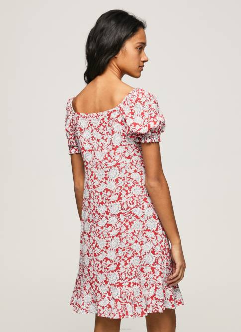 multi vestido pavana con estampado floral Pepe Jeans 06X4167 mujer - Imagen 4