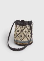 negro bolso bombonera de paja Pepe Jeans 06X4719 mujer - Imagen 3