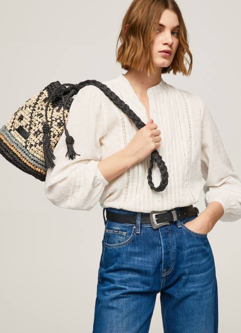 negro_bolso_bombonera_de_paja_pepe_jeans_06x4719_mujer.jpg negro bolso bombonera de paja Pepe Jeans 06X4719 mujer - Imagen 1