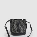 negro bolso bombonera tejido en jacquard Pepe Jeans 06X4730 mujer