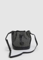 negro bolso bombonera tejido en jacquard Pepe Jeans 06X4730 mujer